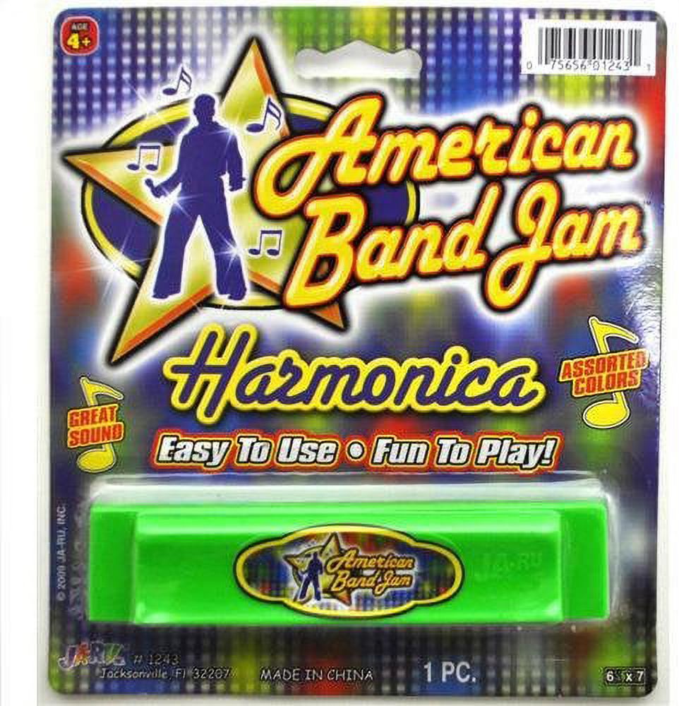 Ja-Ru American Band Jam Harmonica (Pack of 3)